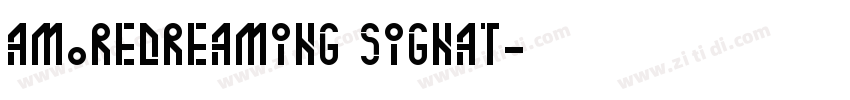 AmoreDreaming Signat字体转换